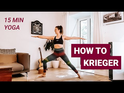 HOW TO - Krieger I 15 min Yoga Tutorial I alle Level