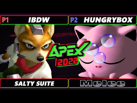 Apex 2022 SALTY SUITE - iBDW (Fox) Vs. Hungrybox (Jigglypuff) - SSBM Melee Tournament