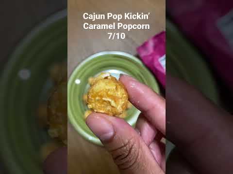 Cajun Pop Kickin Caramel Popcorn #shorts #snackreview #asmr #popcornreview #cajunpop #kickincaramel