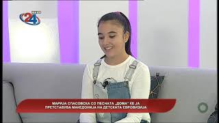 Македонија денес 08.11 Марија Спасовска со песната „Дома“ ќе ја претставува Македонија