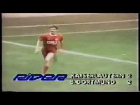KAISERLAUTERN 2 X 2 BORUSSIA DORTMUND CAMPEONATO ALEMAO 1990/91