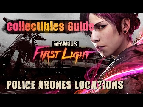 inFamous: First Light Gameplay Walkthrough - Police Drones Collectibles Guide (Blackout Trophy)
