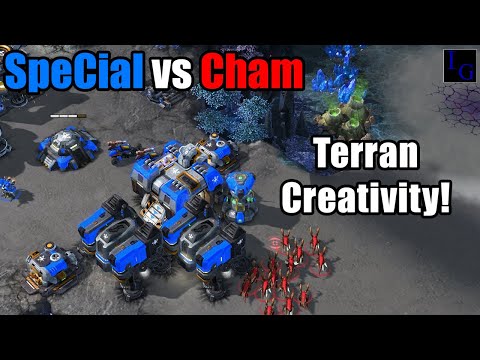 StarCraft 2: The Most CREATIVE Terran Wall! - SpeCial vs Cham | SC2 Professional Match Pro Game