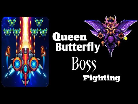 galaxiga boss fight level 35 #queen #butterfly #boss