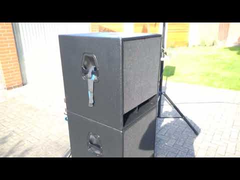 Kurzer Soundcheck 2 x KME VL12 + 2 x HS-BR118 V1 Subwoofer