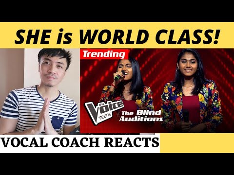 Madhuvy Vaithialingam | Unakkena Naan Vocal Coach Reaction The Voice Teens Sri Lanka