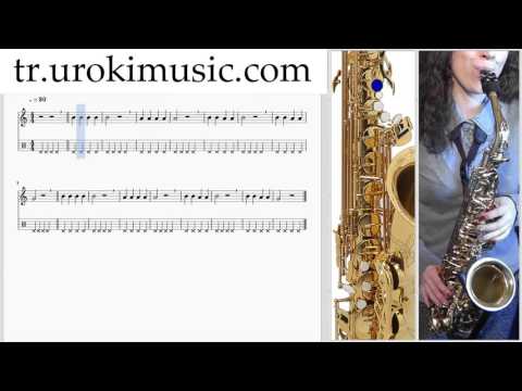 Saksafon alto Nasıl Çalınır K#1 B#1 D#13 Okul Öğretmen Notalar Eğitim Tablatura Kılavuz