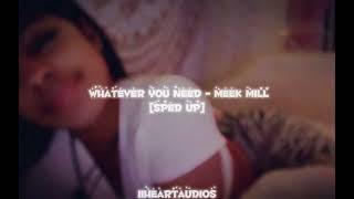whatever you need - meek mill [sped up]