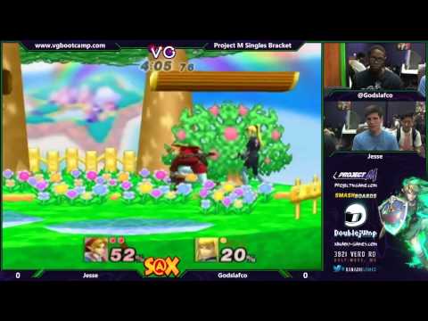 S@X 9/23/14 - Jesse (Link) vs Godslafco (Zero Suit Samus) - Project M Tournament - Smash PM