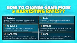 How to Change Game Mode & Harvesting Rates in Ark Mobile? - ALL EXPLAINED!