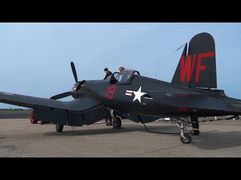 Corsair F4U-5NL “Devotion” Flight Training | Flying Legends Collection