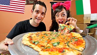 Italian REACTS to Trying NYC's MOST FAMOUS Pizza For The FIRST Time! 🍕 (Di Fara, Brooklyn)