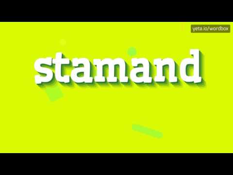 STAMAND - HOW TO PRONOUNCE IT!?