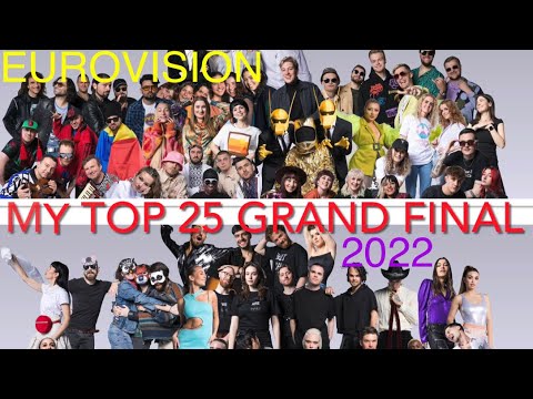 My Top 25 GRAND FINAL Eurovision 2022 Who wins? Romania Spain Italy Serbia Konstrakta Poland Ochman?