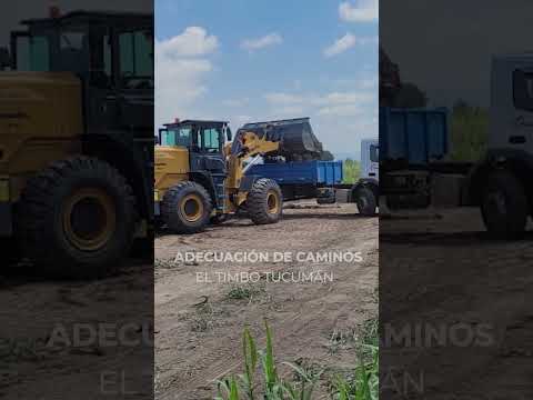 Adecuación de caminos en El Timbó, Tucumán