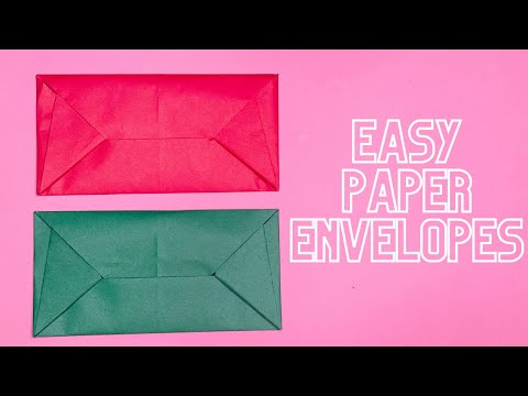 Easy Paper Envelopes | No Glue or Scissors Needed!