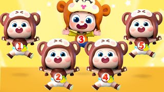 Five Little Monkeys | Five Little Babies Song | Nursery Rhymes &amp; Kids Songs | Yes! Neo | BabyBus