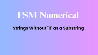 Download lagu Finite State Machine | Accept Strings Without '11' as a Substring over input Alphabet =  {0,1} mp3