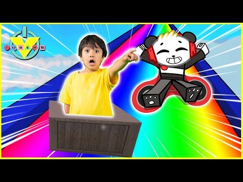 Roblox SLIDE DOWN STUFF in a Rainbow Box Let's Play with VTubers Ryan ToysReview Vs Combo Panda