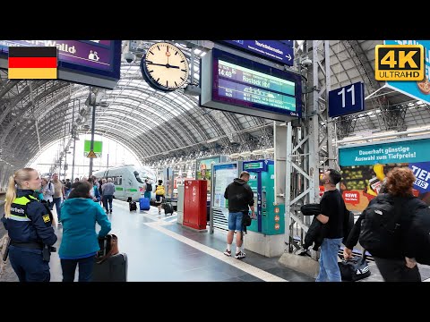 Frankfurt Hauptbahnhof (Central Station) | 4K Walk 🇩🇪 Germany