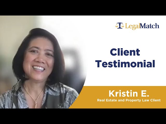 Real Estate and Property Law Client: Meet Real Estate and Property Law Client, Kristin E. - Thumbnail