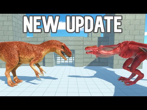 NEW ALLOSAURUS vs ALL UNITS defending CASTLE - animal revolt battle simulator - animal revolt update