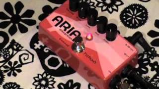 Video thumbnail for Pigtronix ARIA Disnortion guitar effects pedal demo by gearmanndude