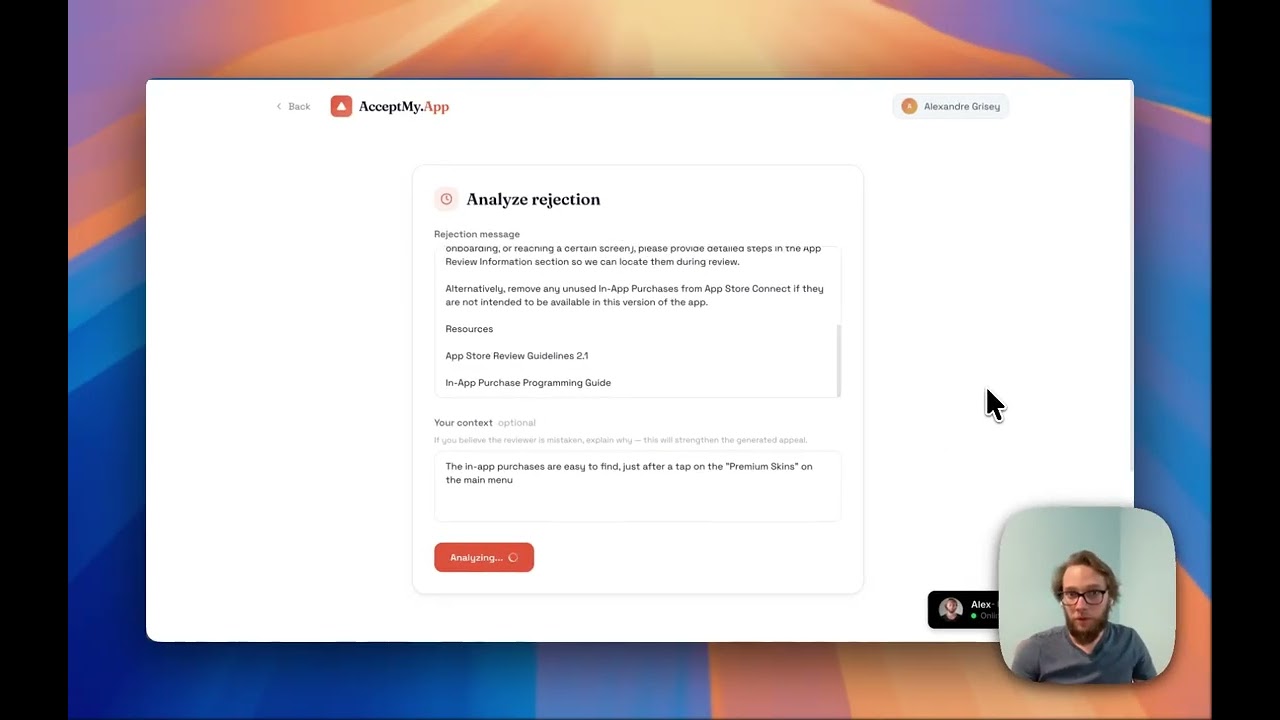 AcceptMyApp video preview