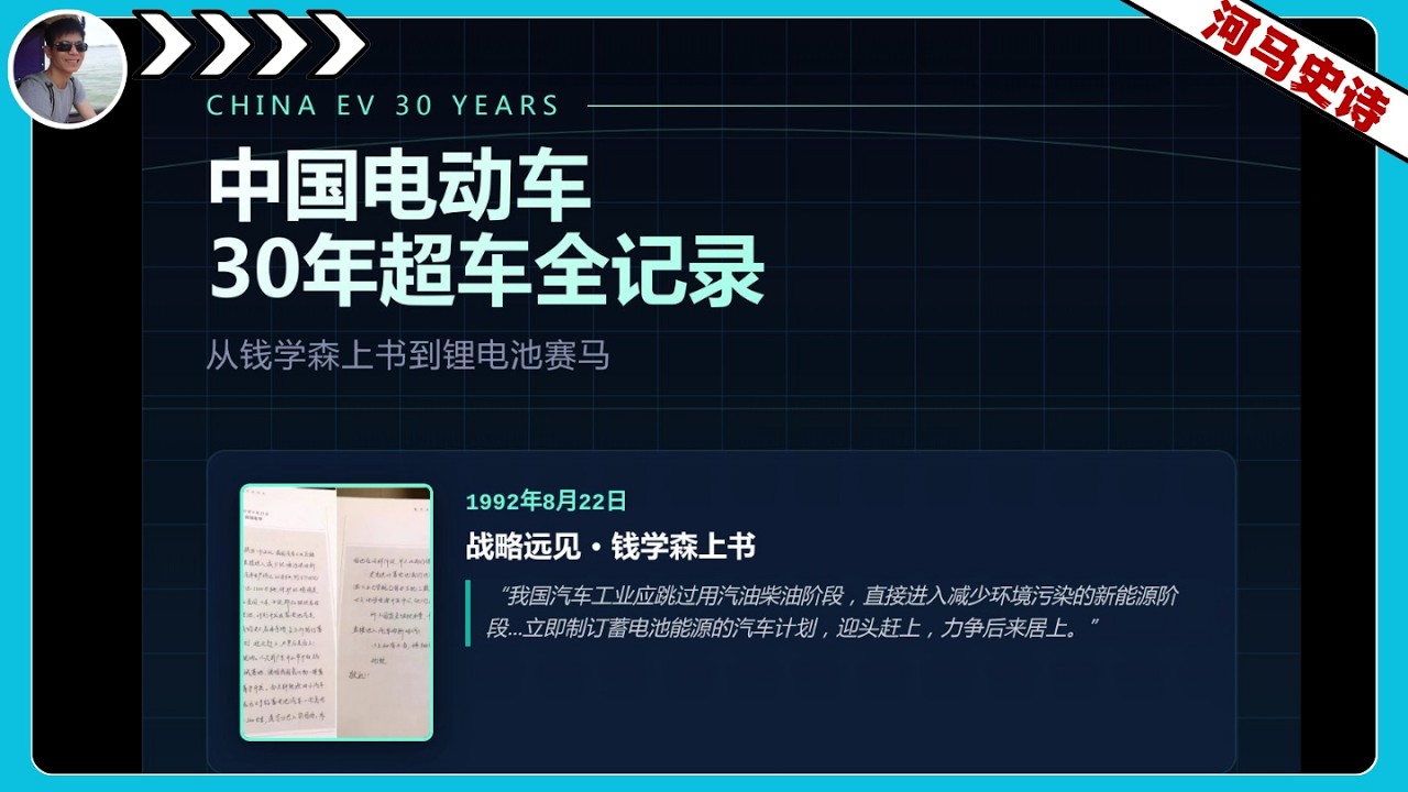 从钱学森上书到锂电池赛马：中国电动车30年换道超车全记录『电动车合集』