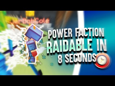 making a POWER FACTION RAIDABLE in 8 SECONDS *IN THEIR BASE* | Minecraft HCF