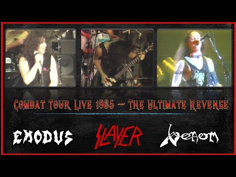 Slayer Exodus and Venom Live 1985 - The Combat Tour