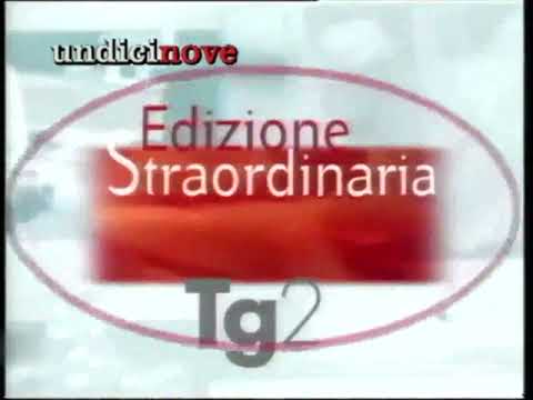 SIGLE TV - Tg2-Edizione Straordinaria (Martedì 11 Settembre 2001) [4K-UHD-2160p60]