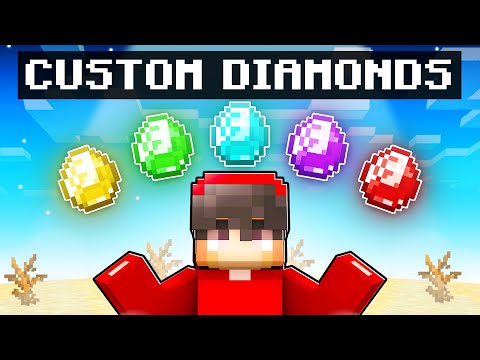 Cash Has CUSTOM DIAMONDS in Minecraft!