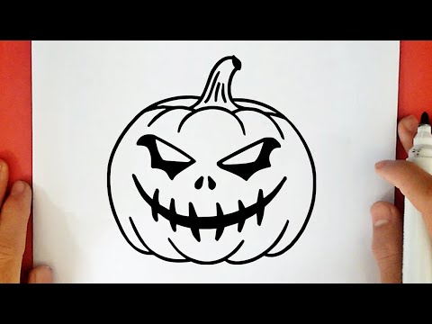 COMMENT DESSINER UNE CITROUILLE D'HALLOWEEN