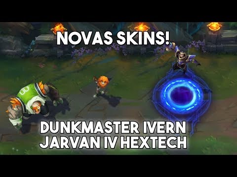 NOVAS SKINS IVERN MESTRE DA ENTERRADA E JARVAN IV HEXTECH
