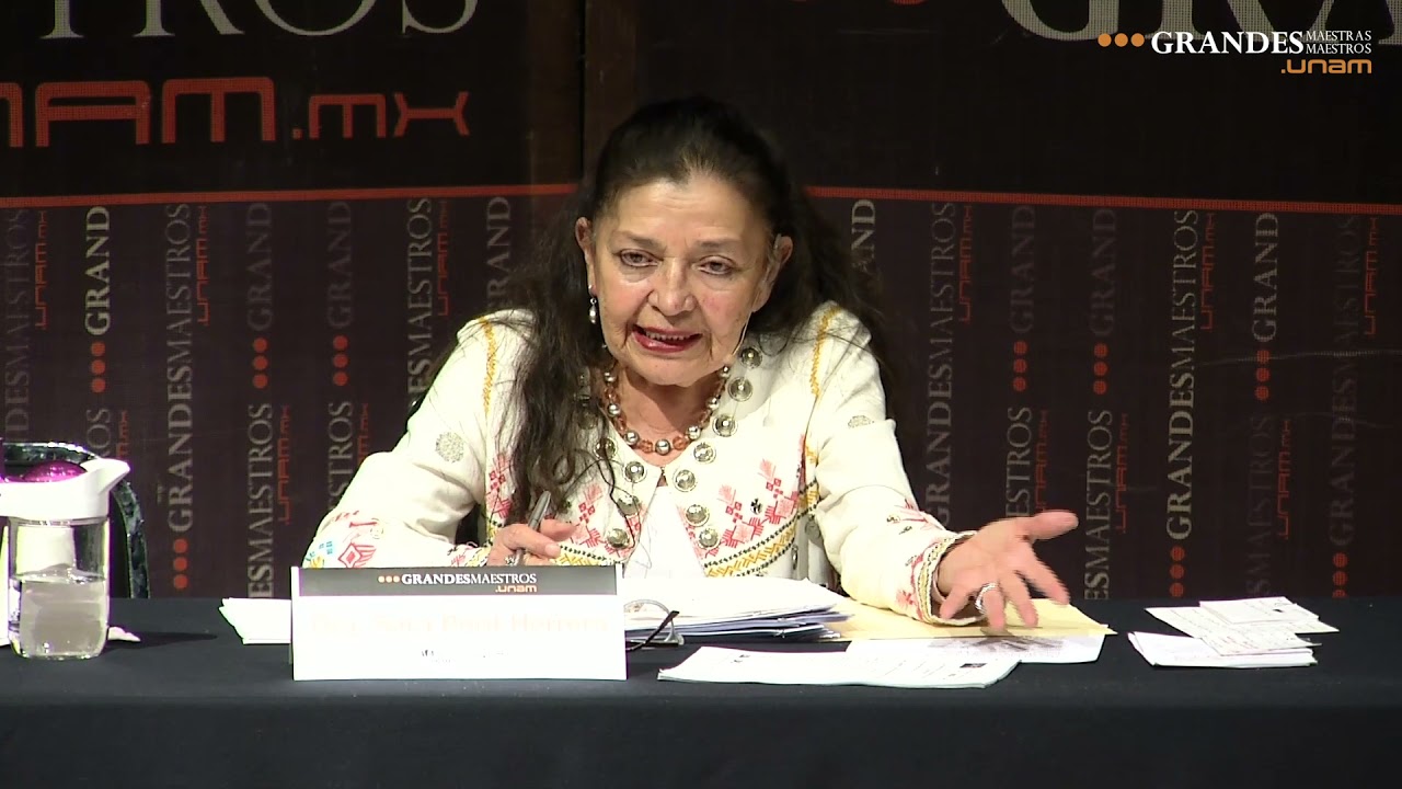 Sara Poot en Grandes Maestros.UNAM. (Segunda sesión 2/3)