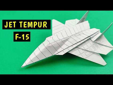 CARA MEMBUAT PESAWAT JET TEMPUR DARI KERTAS