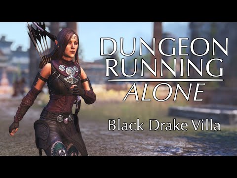 Dungeoneering on the Solo Bow Sorcerer! | Normal Black Drake Villa | ESO Firesong DLC Dungeon Diving