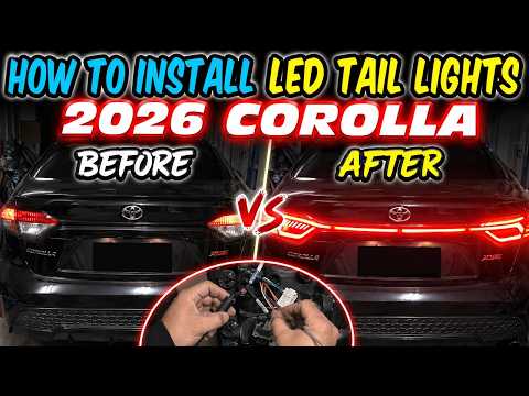 How to install LED Tail lights 2020 - 2024 Toyota Corolla Sedan