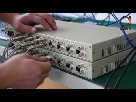 8 E1 to Ethernet converter - Inverse Multiplexer with NMS system 75 / 120 ohm universal