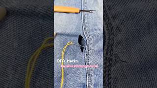 DIY to fix your ripped jeans #sewing #tailor