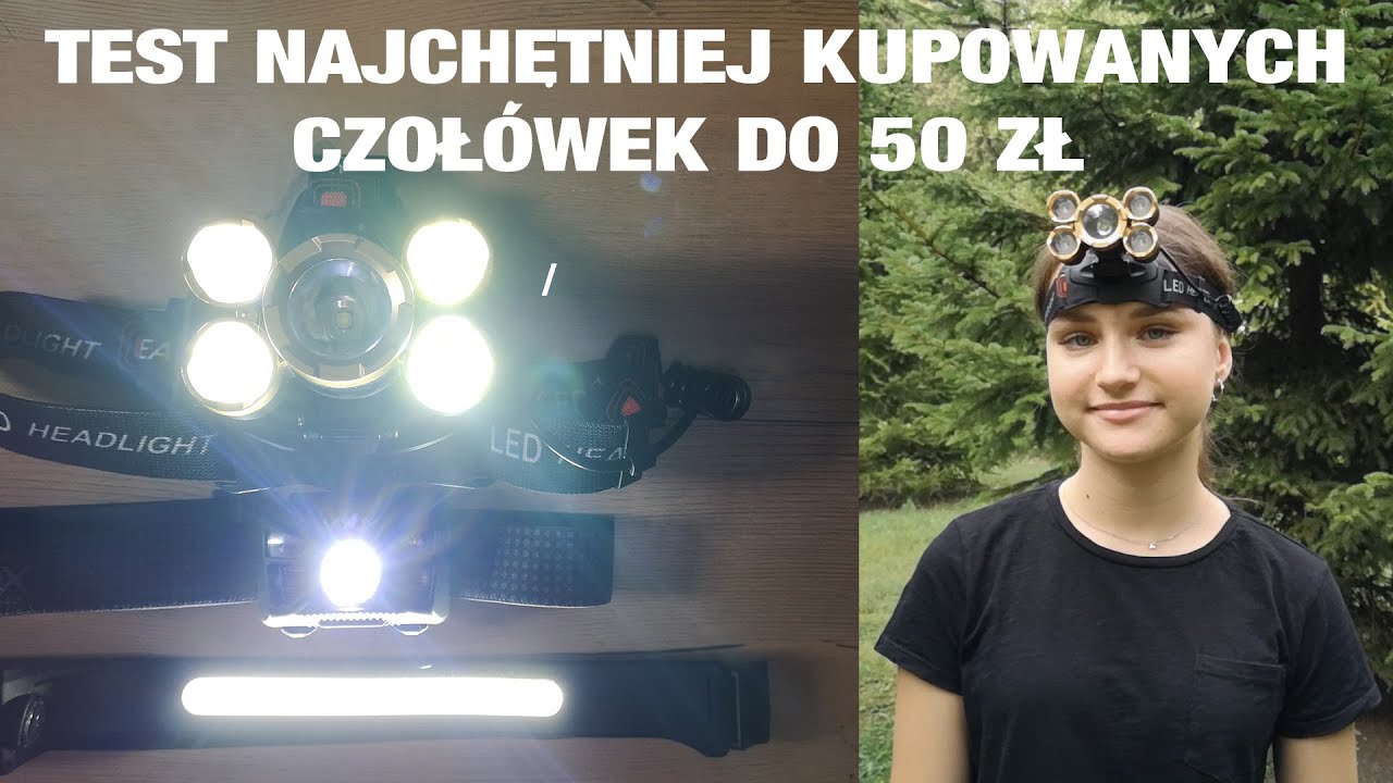 Test najchętniej kupowanych latarek czołówek do 50 zł