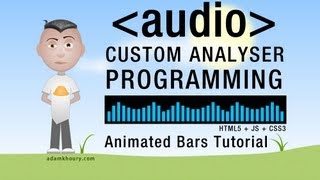 Analyser Bars Animation HTML5 Audio API JavaScript Tutorial