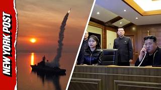Download lagu Kim Jong Un and Daughter Watch Missile Tests From Naval Destroyer mp3