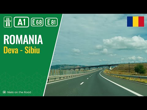 Driving in Romania: Autostrada A1 E68 E81 from Deva to Sibiu