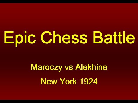 Maroczy vs Alekhine New York 1924