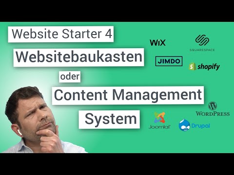 Websitebaukasten oder CMS wie WordPress? (Website Starter 4)