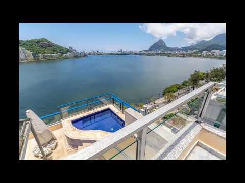 Lagoa Rj - Cobertura duplex 4 suítes, 567m
