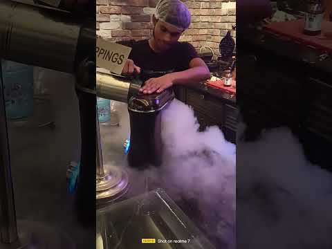 #ice cream.# nitrogen #ice    cream#video,💗😘😘😘😘☹️