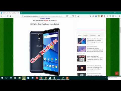 BLU Vivo One Plus Flash File | Firmware Mt6739 Android 7.1.1 Hang Logo Fix Stock Rom